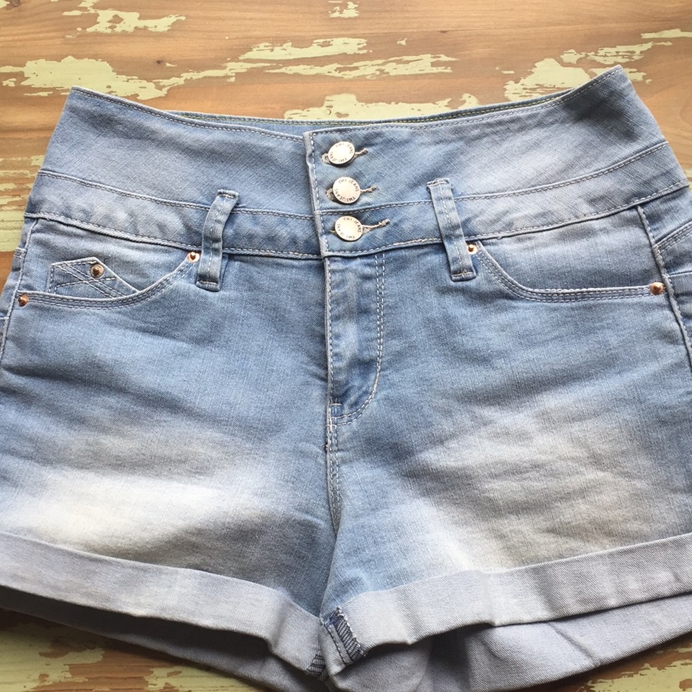 YMI Denim high waisted shorts